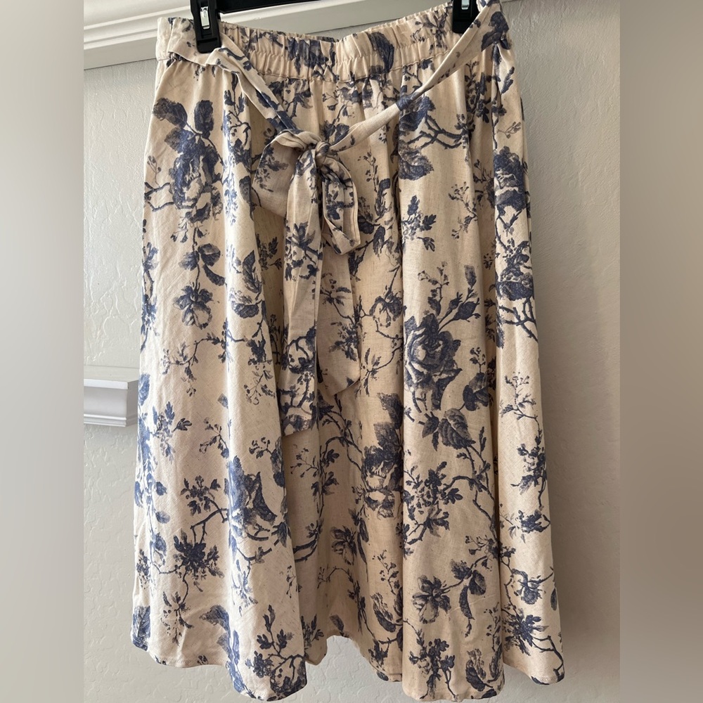 Flint & Moss New York Cotton/Linen Blend Skirt